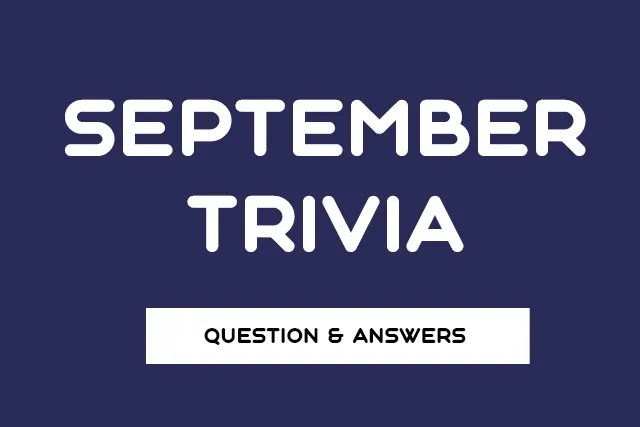 Illustration featuring a variety of fun and challenging September Trivia Questions for quizzes and learning